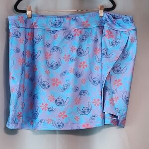 Disney Blue and Pink Floral Skirt